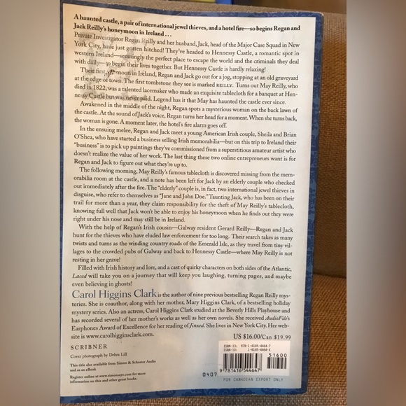 Laced A Regan Reilly Mystery Paperback by Carol Higgins Clark - Picture 3 of 10